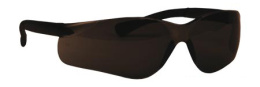 Okulary ochronne przeciwodpryskowe czarne szkła z boczną osłoną MCR Safety