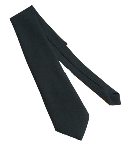 Krawat bezpieczny siwy czarny