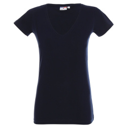 Koszulka damska V-NECK czarna rozmiar M