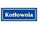 Znak Kotłownia 90 x 240 mm folia samoprzylepna