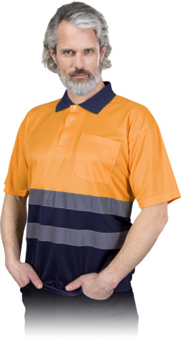 Koszulka polo odblaskowa POLO-NEO pomarańczowa 2XL