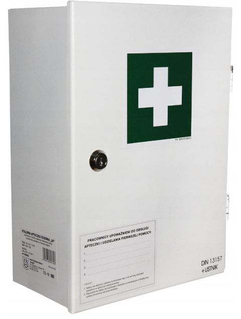 Apteczka pierwszej pomocy ścienna metalowa DIN 13157 PK Mot