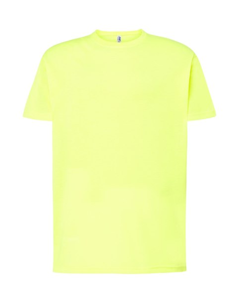T-shirt koszulka bawełniana męska TSRA Żółty Fluo 150g rozm. L JHK