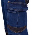 Spodnie wykonane z elastycznego jeansu rozm. 58 niebieskie Reis