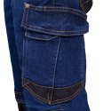 Spodnie wykonane z elastycznego jeansu rozm. 54 niebieskie Reis