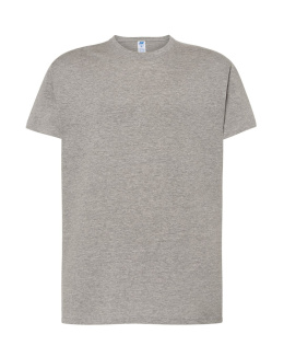 T-shirt koszulka bawełniana męska TSRA grey melange 190g rozm. L JHK