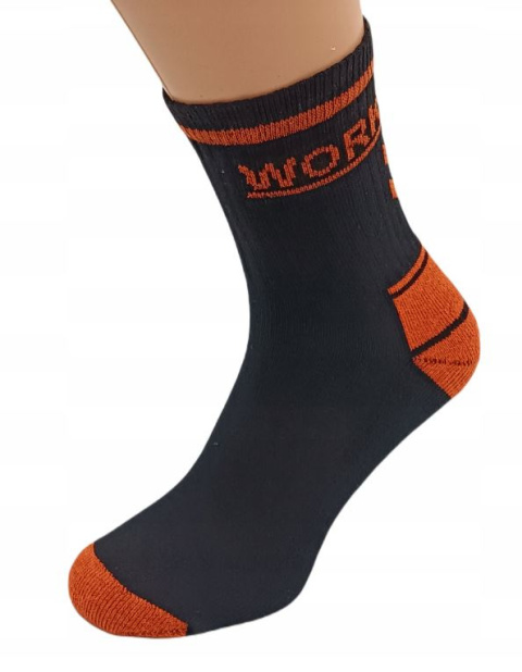 Skarpety robocze półfrotte WORK rozm 41-43 szare