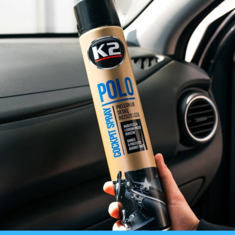 Spray do pielęgnacji deski nabłyszcza POLO COCKPIT Zielone jabłko 750ml K2