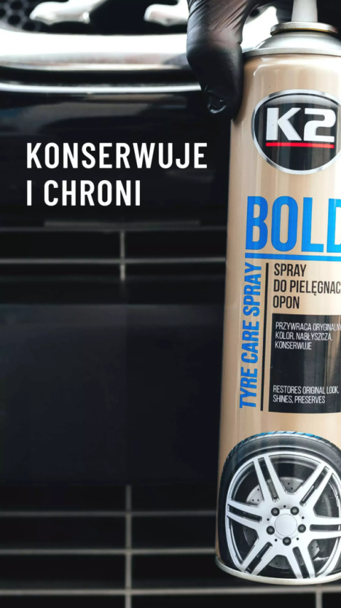 Spray do pielęgnacji i nabłyszczania opon BOLD 600 ml K2