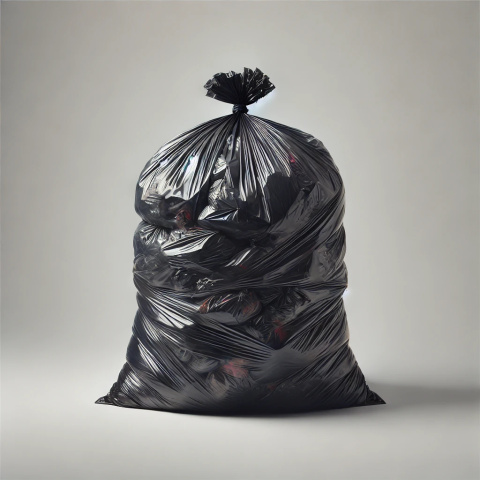 Worki na śmieci 60L 50szt. CZARNE