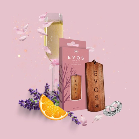 Zapach do auta damski zawieszka drewniana EVOS GRACE Madam K2
