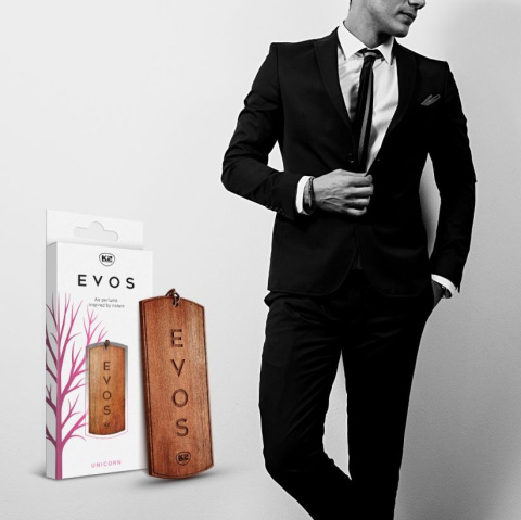 Zapach do auta zawieszka drewniana EVOS Unicorn K2