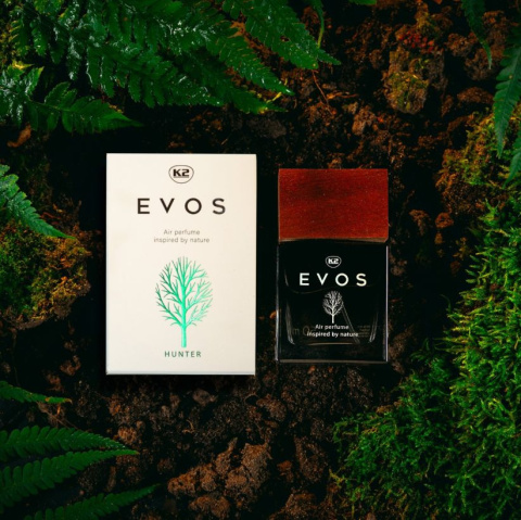 Zapach perfumy do auta EVOS Hunter flakon 50ml K2