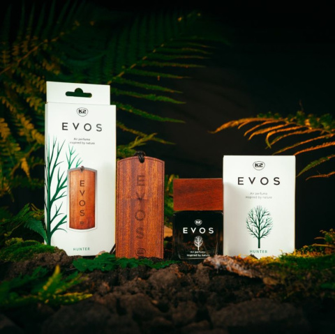 Zapach perfumy do auta EVOS Hunter flakon 50ml K2