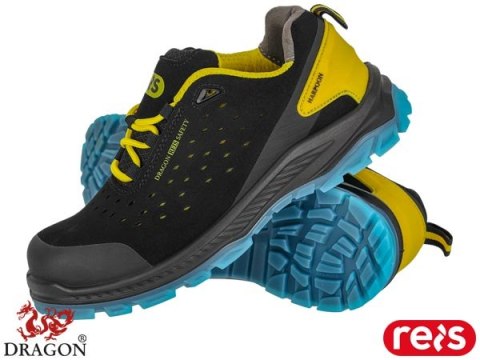 Buty bezpieczne HARPOON S1PS SR FO - zamszowe, kompozytowy podnosek REIS