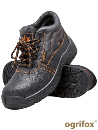 Buty Bezpieczne OIX Skórzane SB E FO SRC | Trzewiki Robocze | Stalowy Podnosek | Antypoślizgowe OGRIFOX