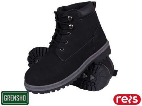 Trzewiki HORTEN LPI Pudrowy Róż | Skóra Syntetyczna | Lekkie, Wygodne | Sznurowane REIS