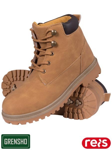 Trzewiki HORTEN LPI Pudrowy Róż | Skóra Syntetyczna | Lekkie, Wygodne | Sznurowane REIS