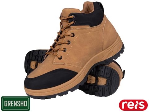 Trzewiki Męskie Sznurowane - Zakrywają Kostkę, Wygodne REIS