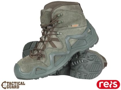 Buty taktyczne męskie - skóra zamszowa, gumowe oblanie REIS