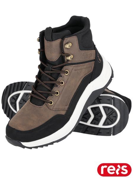 Buty Męskie FUEGO – Lekkie trekkingowe trzewiki z PU i Oxfordu, na co dzień i w góry REIS