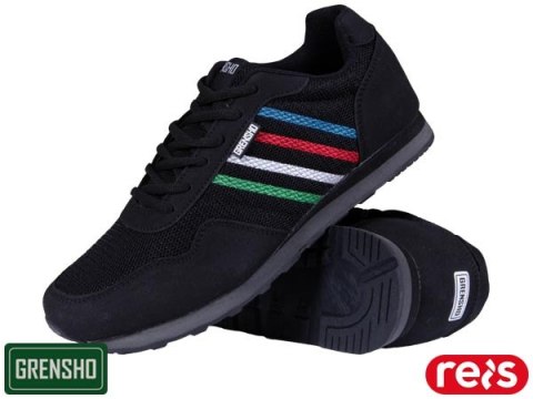 Buty Sportowe DAILY – Lekkie Półbuty ze Skóry Syntetycznej i Siateczki, na Podeszwie EVA REIS