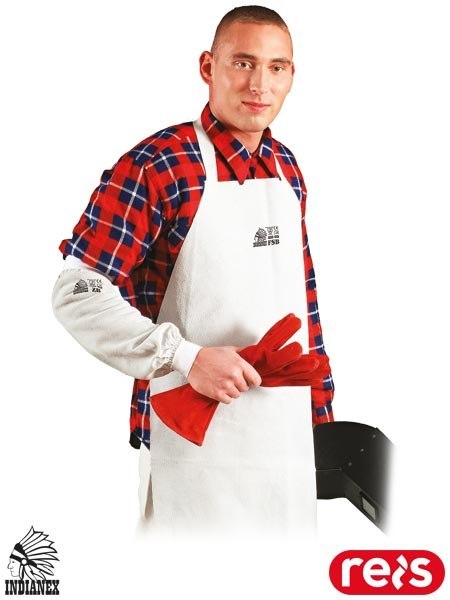 Fartuch Spawalniczy Skórzany – Przednia Ochrona z Dwoiny Bydlęcej REIS