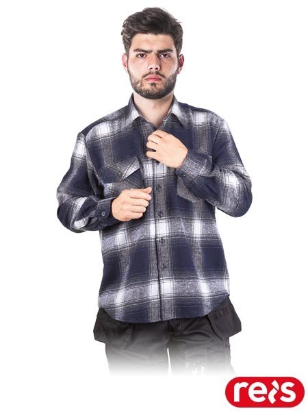 Męska Koszula Poliestrowa – Ciepło i Funkcjonalność na Jesień i Zimę REIS