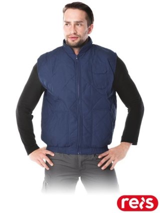 Kamizelka robocza ocieplana BARRAKUDA - stójka, zamek, ściągacz REIS