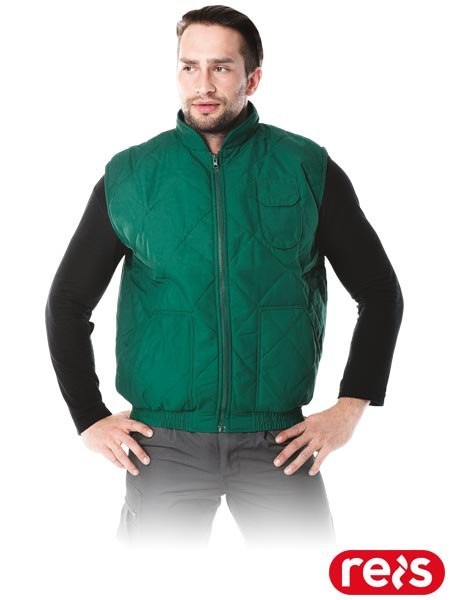 Kamizelka robocza ocieplana BARRAKUDA - stójka, zamek, ściągacz REIS