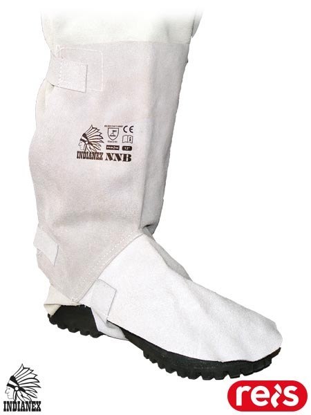 Nagolenniki Spawalnicze ze Skóry Bydlęcej z Nastopkiem - Sprzączki REIS