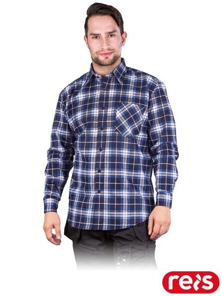 Męska Koszula Flanelowa Bawełniana – Wygoda i Ochrona na co Dzień i do Pracy REIS
