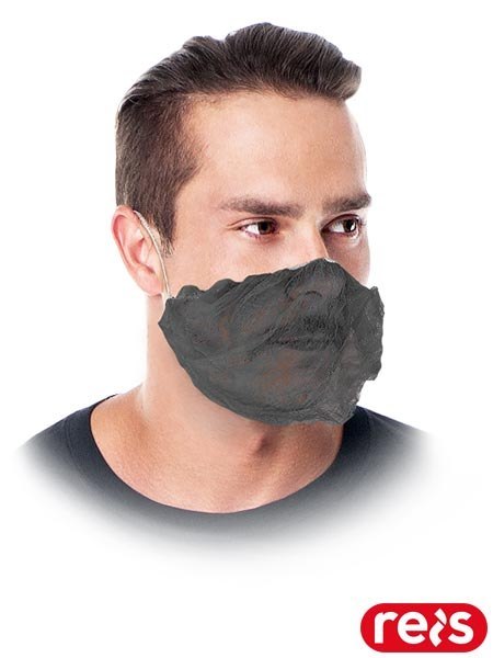 Osłona Ust i Brody Jednorazowa 100 szt. | Polipropylen 10 g/m² | Osłona Brody na Gumkę | Gastro, Medycyna