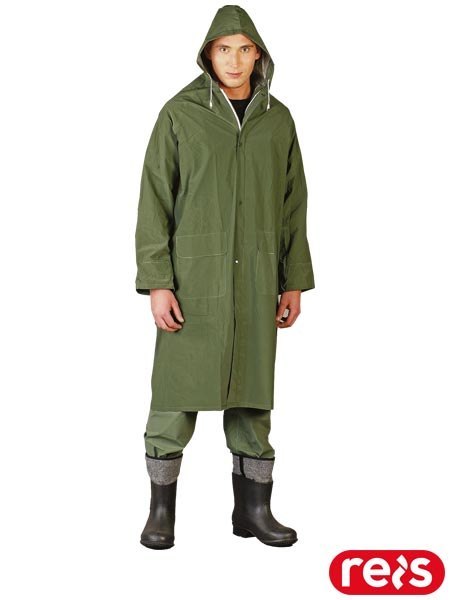 Płaszcz Przeciwdeszczowy z Wentylacją | PVC/Poliester | Ściągacze REIS