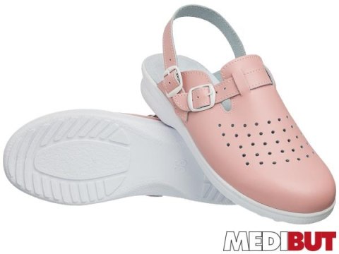 Klapki Damskie Medyczne | Profil Ortopedyczny | Skóra | Dezynfekowalne | EN 20347 MEDIBUT