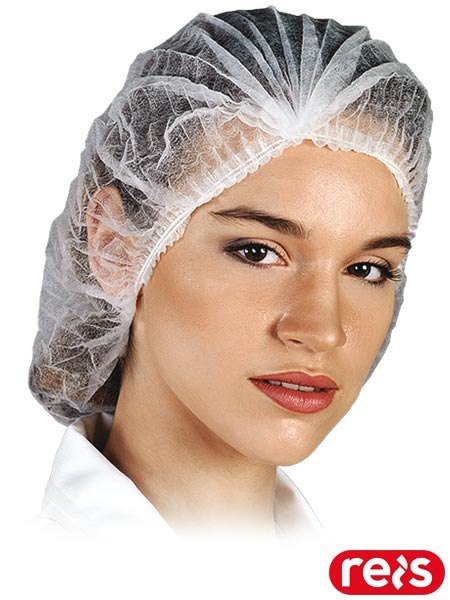 Czepek jednorazowy typu Clip z gumką – polipropylenowy, 100 szt. REIS