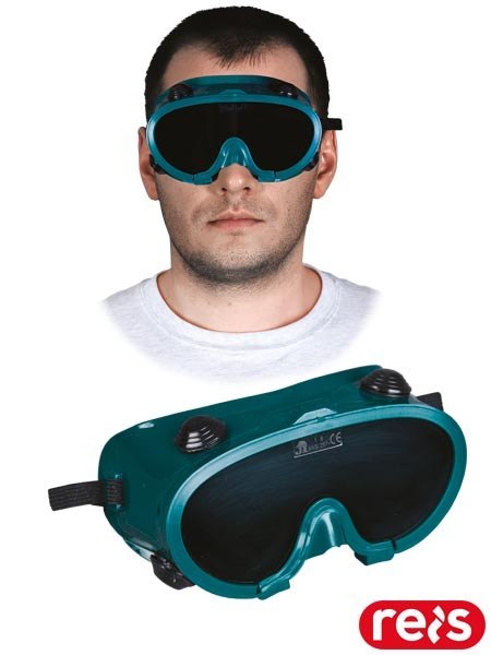 Gogle okulary Spawalnicze BHP – Chroniące Przed Promieniowaniem i Odpryskami REIS