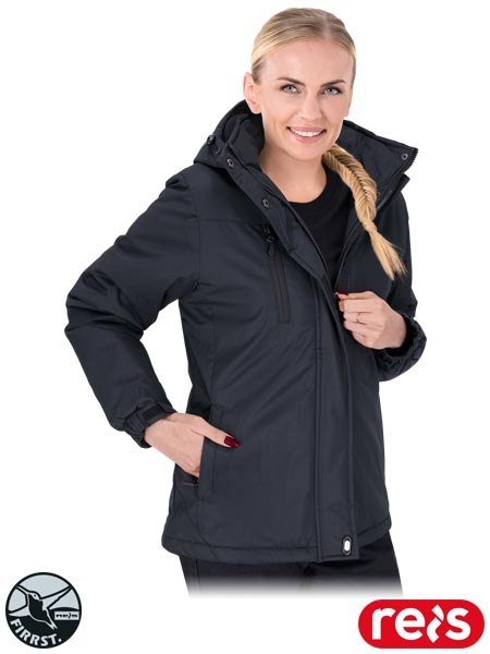 Kurtka damska ocieplana BERNA - wodoodporna, odpinany kaptur REIS
