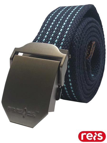 Pasek do spodni materiałowy męski 3,8 cm- Metalowa Klamra REIS