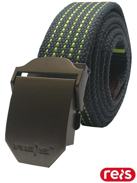 Pasek do spodni materiałowy męski 3,8 cm- Metalowa Klamra REIS