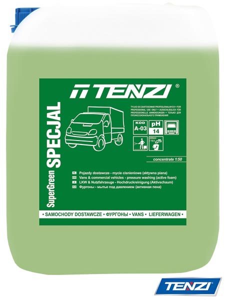 SuperGreen SPECJAL – Aktywna Piana do Mycia Samochodów Ciężarowych TENZI