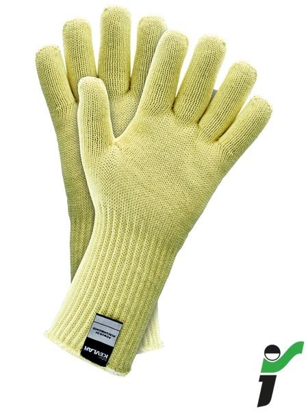 Rękawice Kevlar Bawełna Termiczne Bezszwowe Odporne na Ciepło 350°C JS