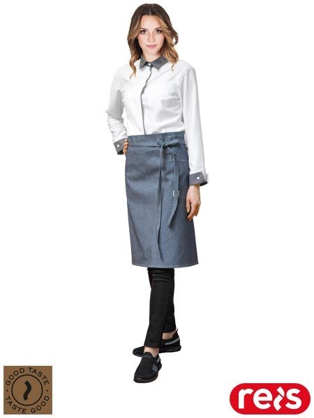 Zapaska ochronna jeansowa 100% bawełna – z kieszeniami, 90x60 cm REIS