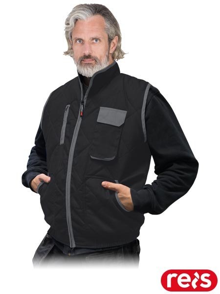 Kamizelka robocza ocieplana BARRAKUDA 2 - stójka, zamek, ściągacz REIS