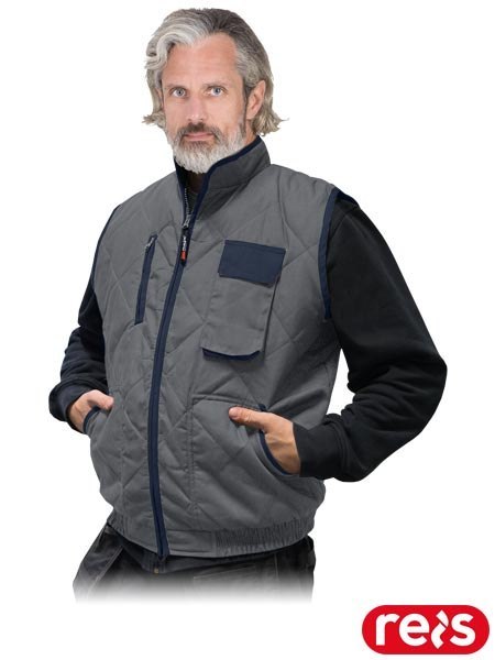 Kamizelka robocza ocieplana BARRAKUDA 2 - stójka, zamek, ściągacz REIS