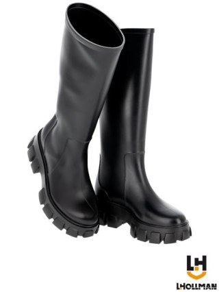 Damskie Kalosze PCV - Wciągane, wysokie - Idealne do ogrodu i na deszcz L. HOLLMAN
