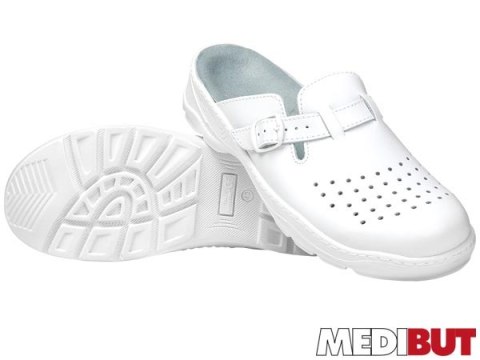 Klapki Męskie Zawodowe Premium | Wymienna Wkładka Ortopedyczna | Antystatyczne | Szyte MEDIBUT