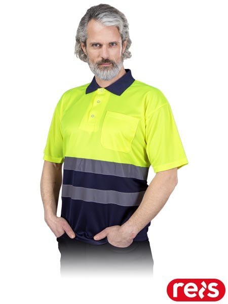 Koszula Polo Hi-Vis z Siateczki – Klasa 1 Widoczności i Maksymalna Wentylacja REIS