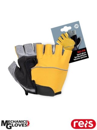 Rękawice Sportowe Bez Palców, z Lycry i Amary, na Siłownię i Rower REIS