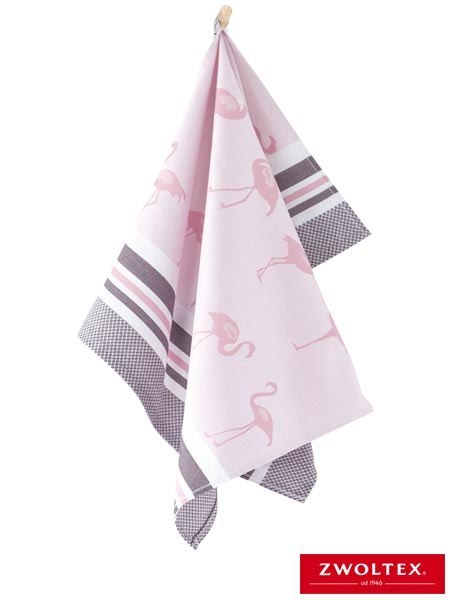 Ściereczka kuchenna Flamingi 50x70 cm - Bambus i Bawełna Egipska ZWOLTEX